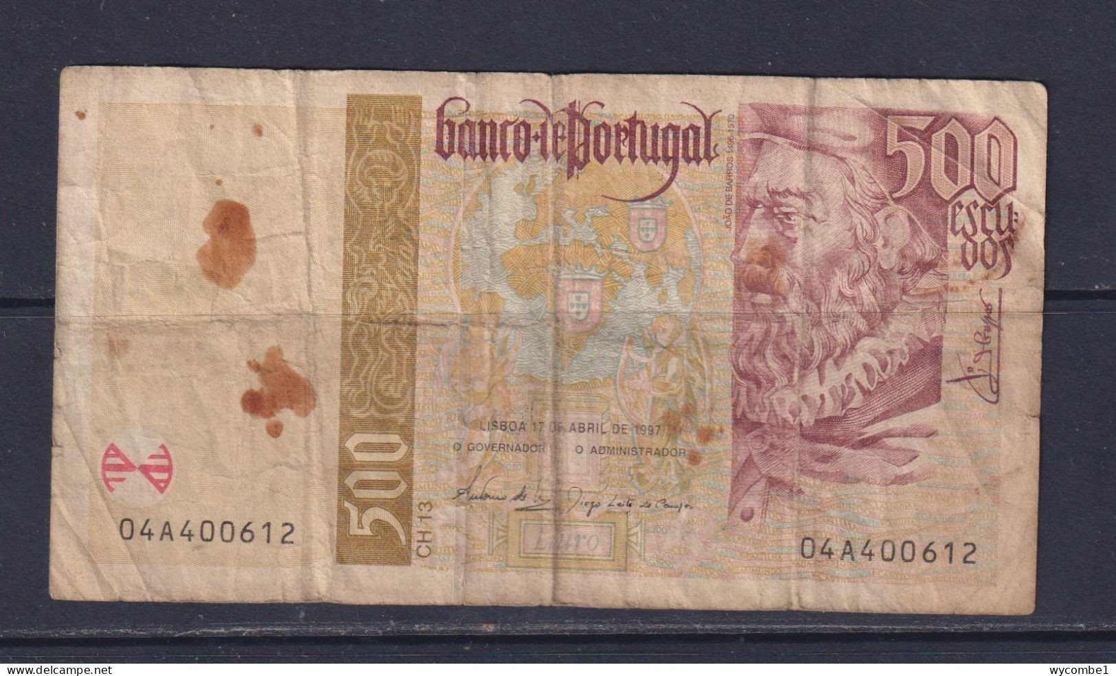 PORTUGAL  - 1997 500 Escudos Circulated Banknote - Portugal