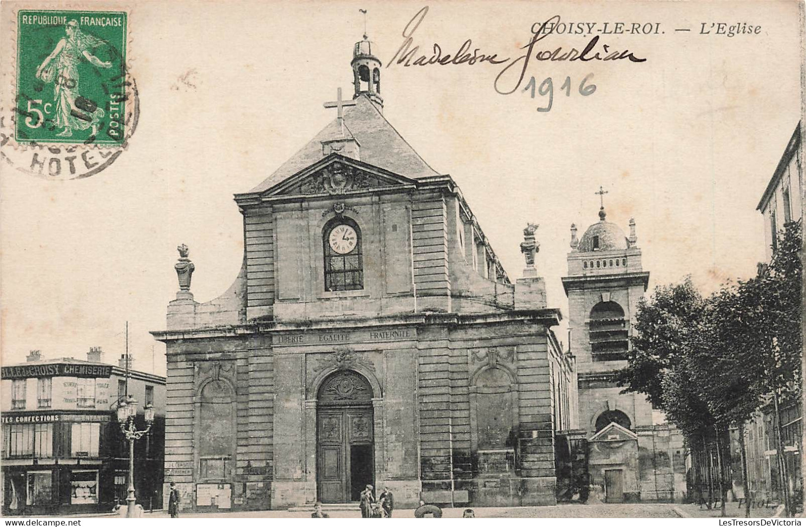 FRANCE - Choisy Le Roi - Vue Générale De L'église - Carte Postale Ancienne - Choisy Le Roi