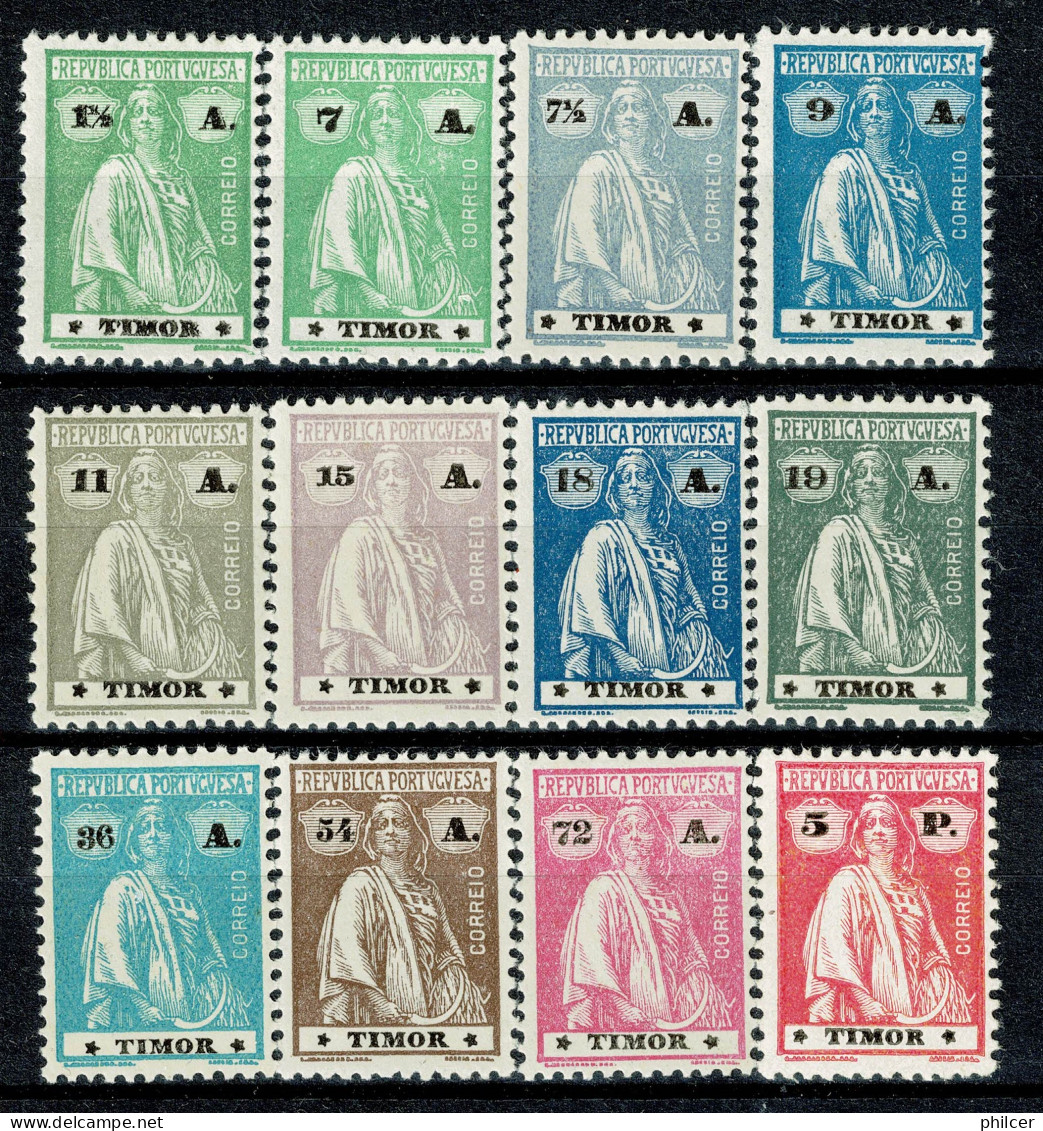 Timor, 1923, # 192/203, MH - Timor