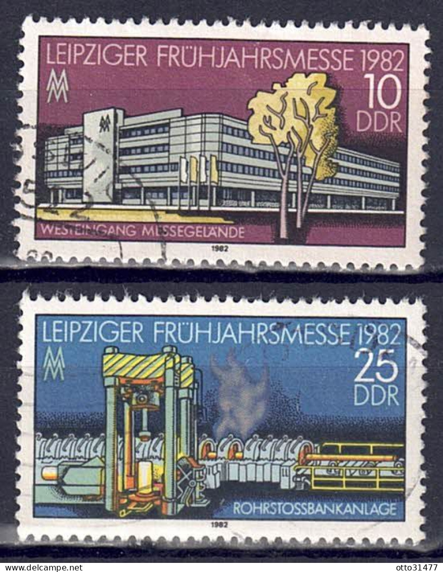 DDR 1982 - Leipziger Messe, Nr. 2683 - 2684, Gestempelt / Used - 1981-1990