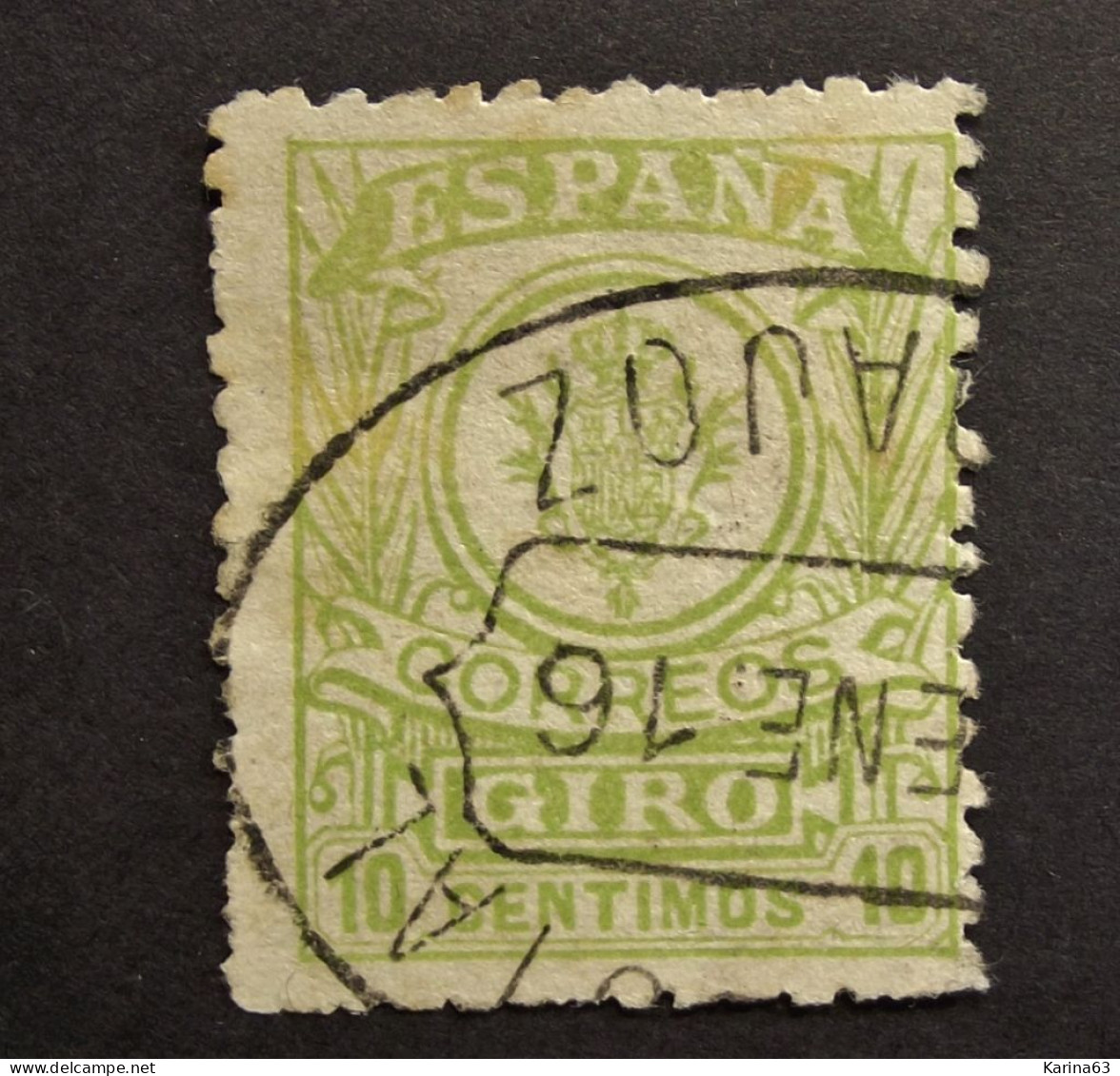 Espagna - Mandat 1915-20 Y&T N°M2 - - 10c Giro - Obl. Cancelled - Mandats