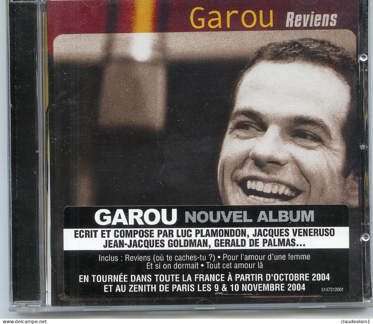 ALBUM CD GAROU - Reviens (16 Titres) - Très Bon état - Other - French Music