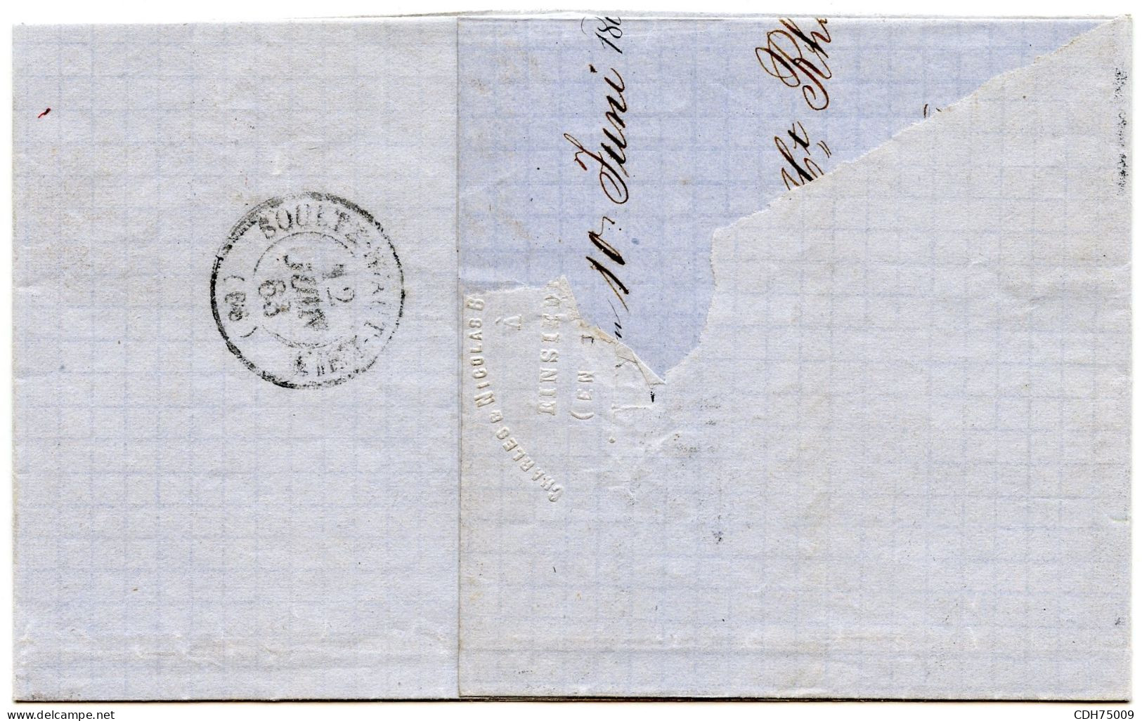 SUISSE - 40 RP SUR LETTRE DE ZURICH POUR LA FRANCE, 1863 - Storia Postale