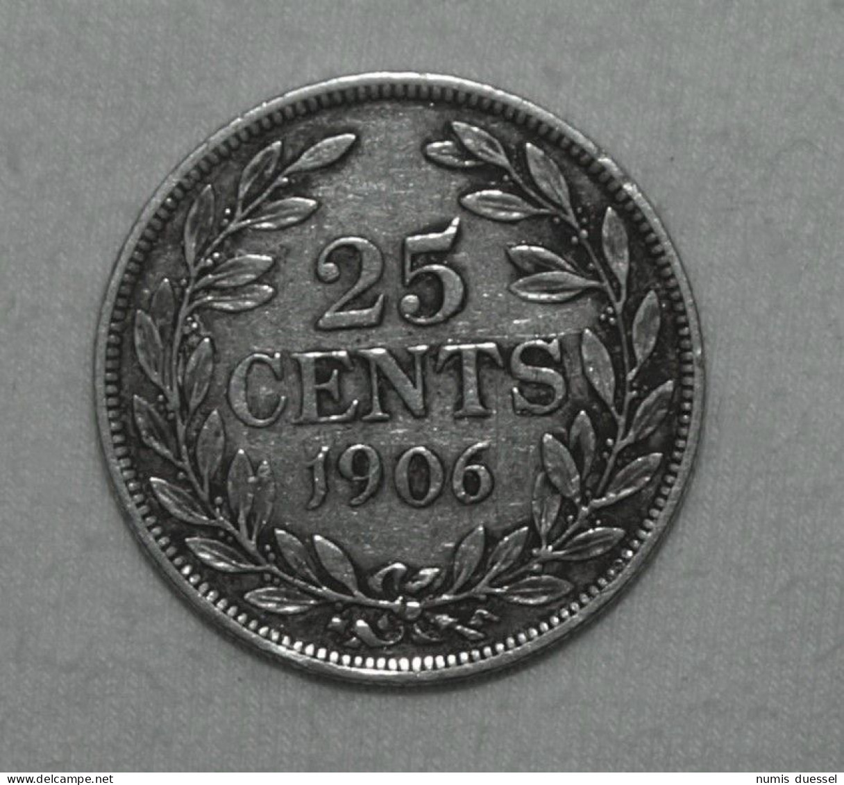 Silber/Silver Liberia Liberty Head, 1906 H, 25 Cents - Liberia