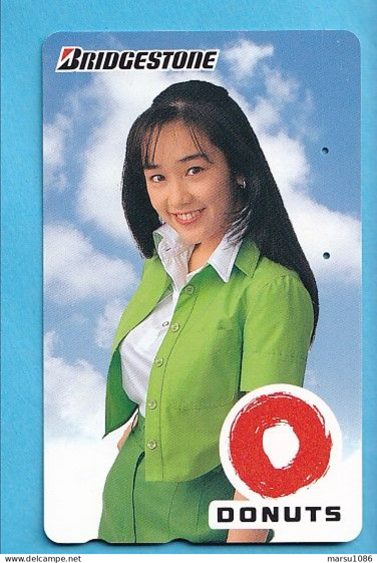 Japan Telefonkarte Japon Télécarte Phonecard - Musik Music Musique Girl Frau Women Femme Bridgestone Donuts - Personen