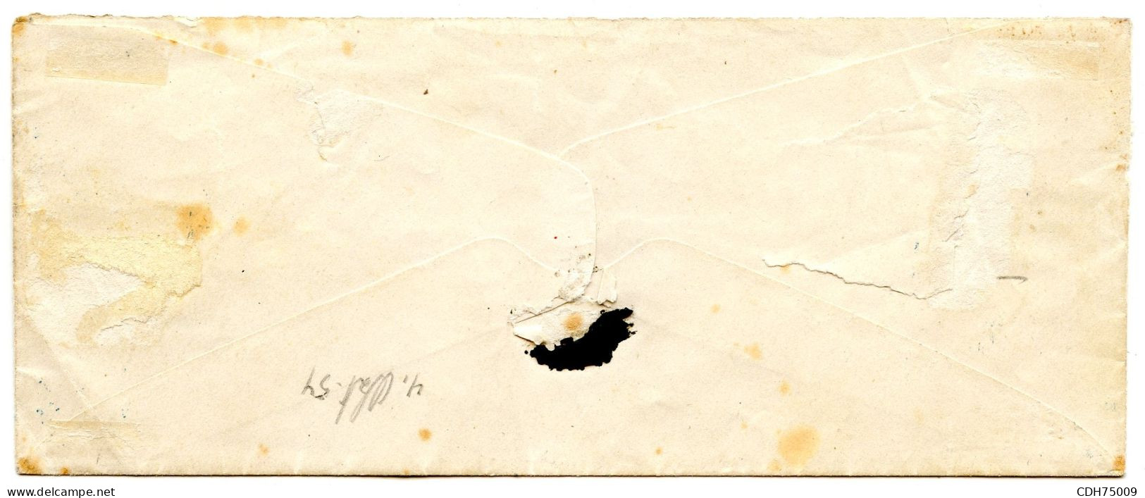 SUISSE - 5 R BRUN ORANGE - 1ER TIRAGE DE MUNICH SUR ENVELOPPE DE GENEVE (MANQUE UN RABAT AU VERSO), 4 OCTOBRE 1854 - Briefe U. Dokumente