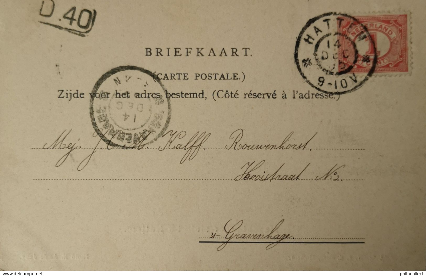 Hattem (Gld.) Hezenburger Sluis Bij 1905 Topkaart - Hattem