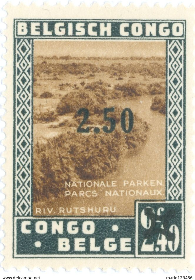 CONGO BELGA, BELGIAN CONGO, PARCHI NAZIONALI, 1941, FRANCOBOLLI NUOVI (MNH**) Scott:BE-CD 186, Yt:BE-CD 227 - Neufs