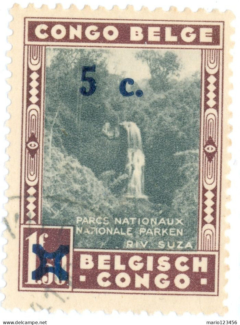 CONGO BELGA, BELGIAN CONGO, PARCHI NAZIONALI, 1941, FRANCOBOLLI NUOVI (MNH**) Scott:BE-CD 184, Yt:BE-CD 226 - Ungebraucht