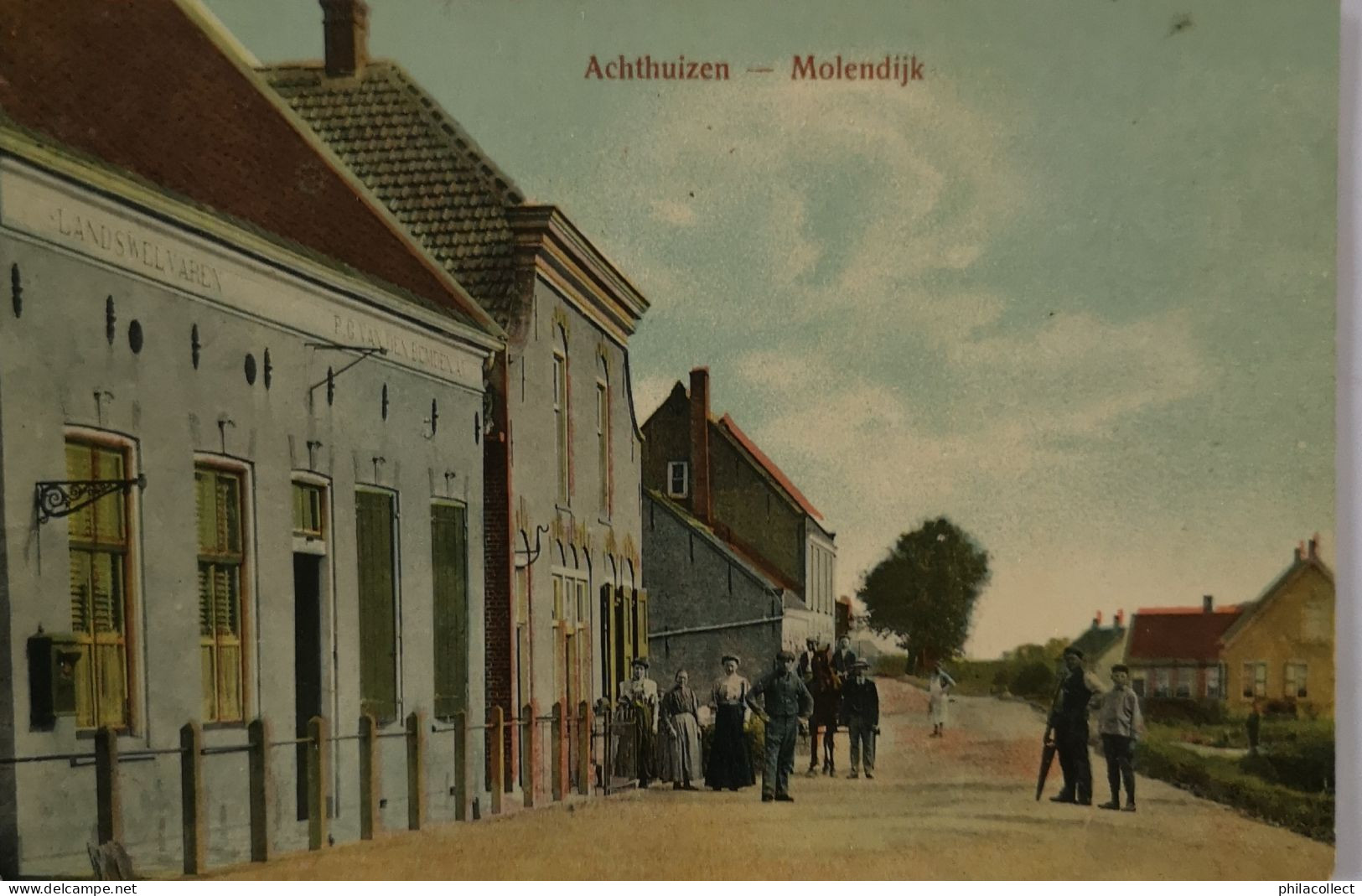 Achthuizen (ZH) Molendijk 19?? Topkaart - Other & Unclassified