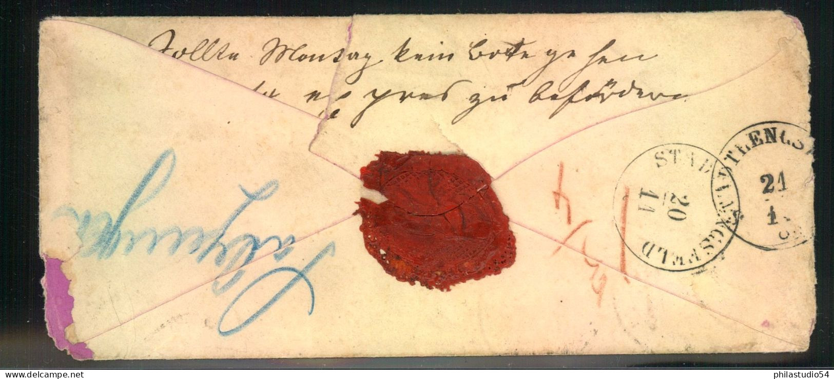 1870, Frankierter Paketbegleitnrief Ab JENA - Interi Postali