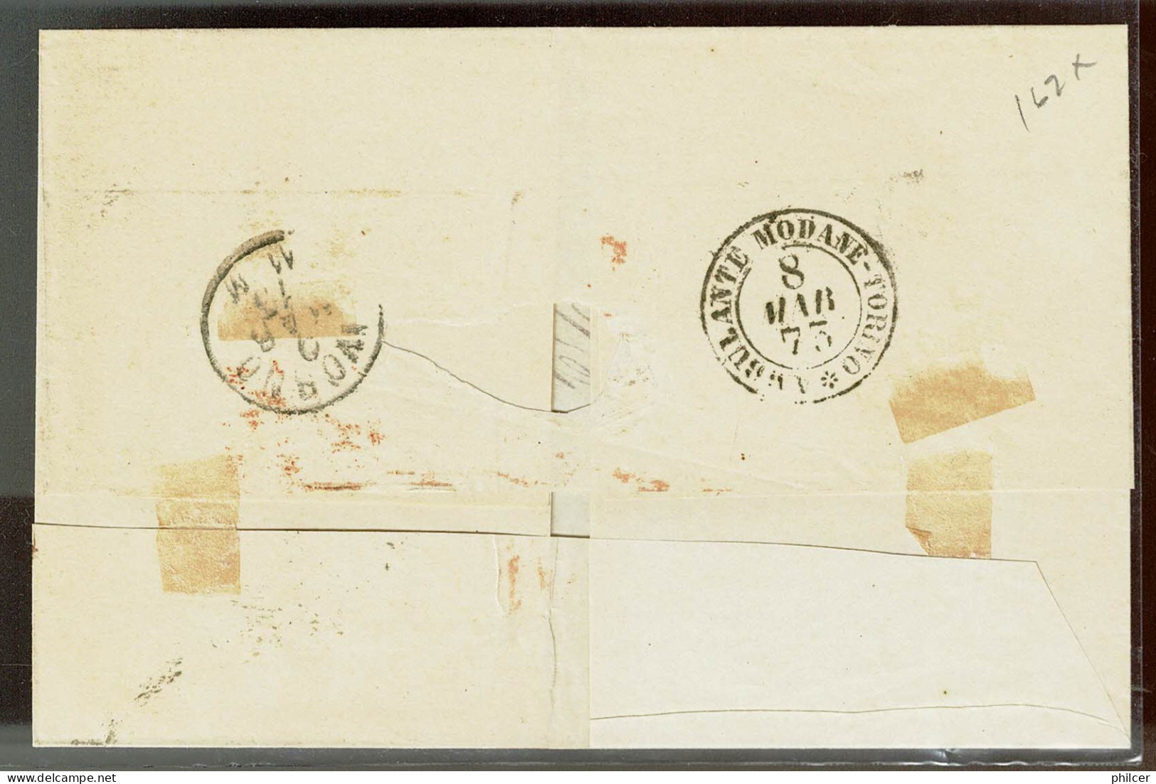 Portugal, 1873, # 39, 43, For Livorne - Briefe U. Dokumente