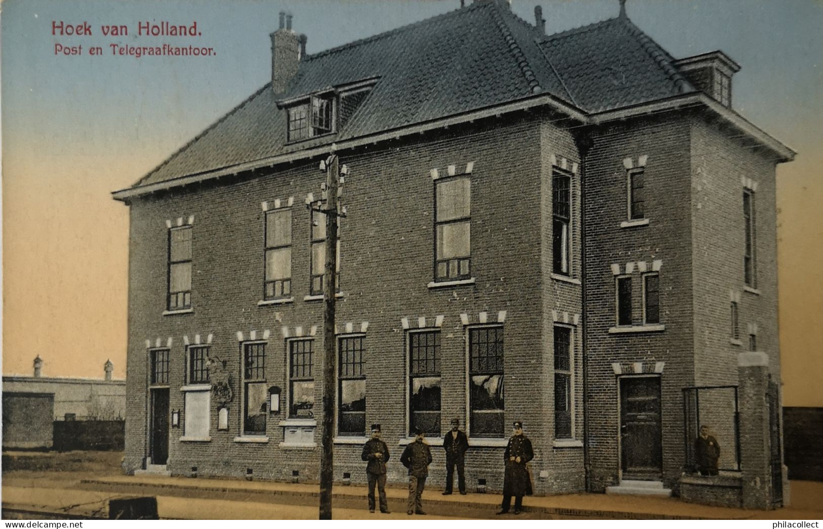 Hoek Van Holland // Post En Telegraafkantoor 1916 Topkaart - Hoek Van Holland