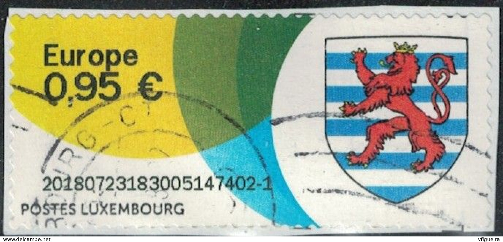 Luxembourg 2014 Oblitéré Used Vignette ATM Blason Armoiries SU - Vignettes D'affranchissement