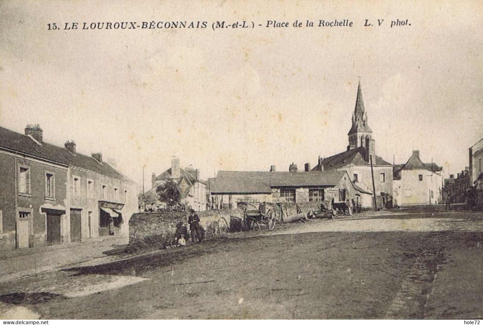49 - Le Loroux-Béconnais (Maine-et-Loire) - Place De La Rochelle - Le Louroux Beconnais
