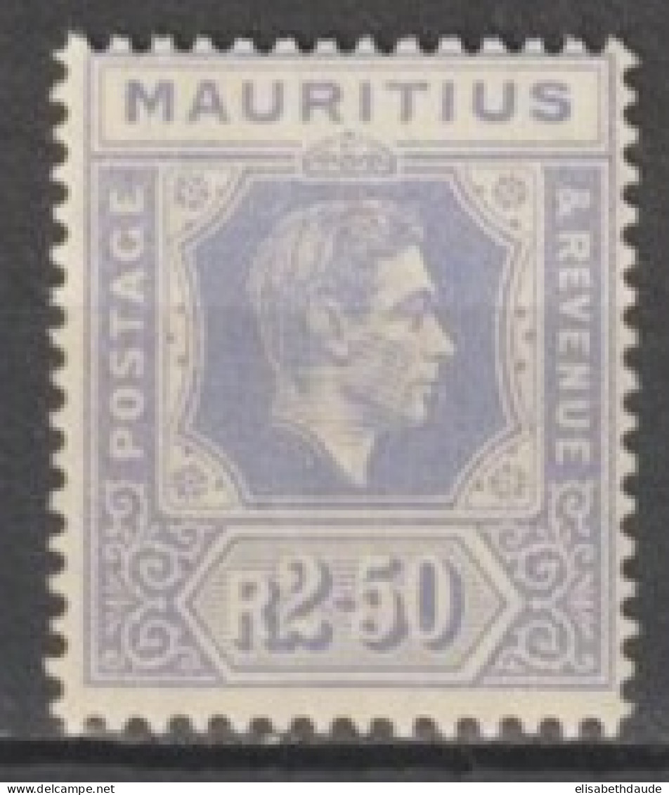 MAURITIUS - 1938 - YVERT N° 210 ** MNH (GOMME COLONIALE : VOIR DOS) - COTE = 30 EUR. - - Mauritius (...-1967)