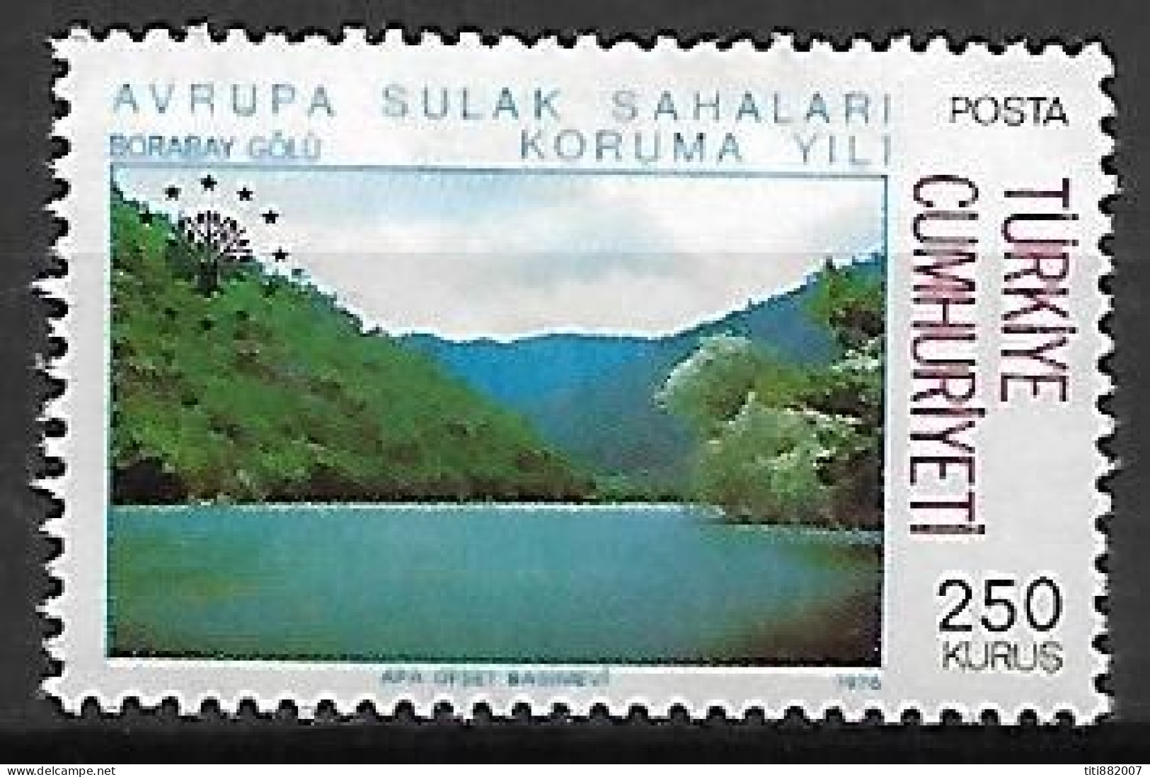 TURQUIE.     1976.     Y&T N° 2162 **.       Lac Borabay - Ongebruikt