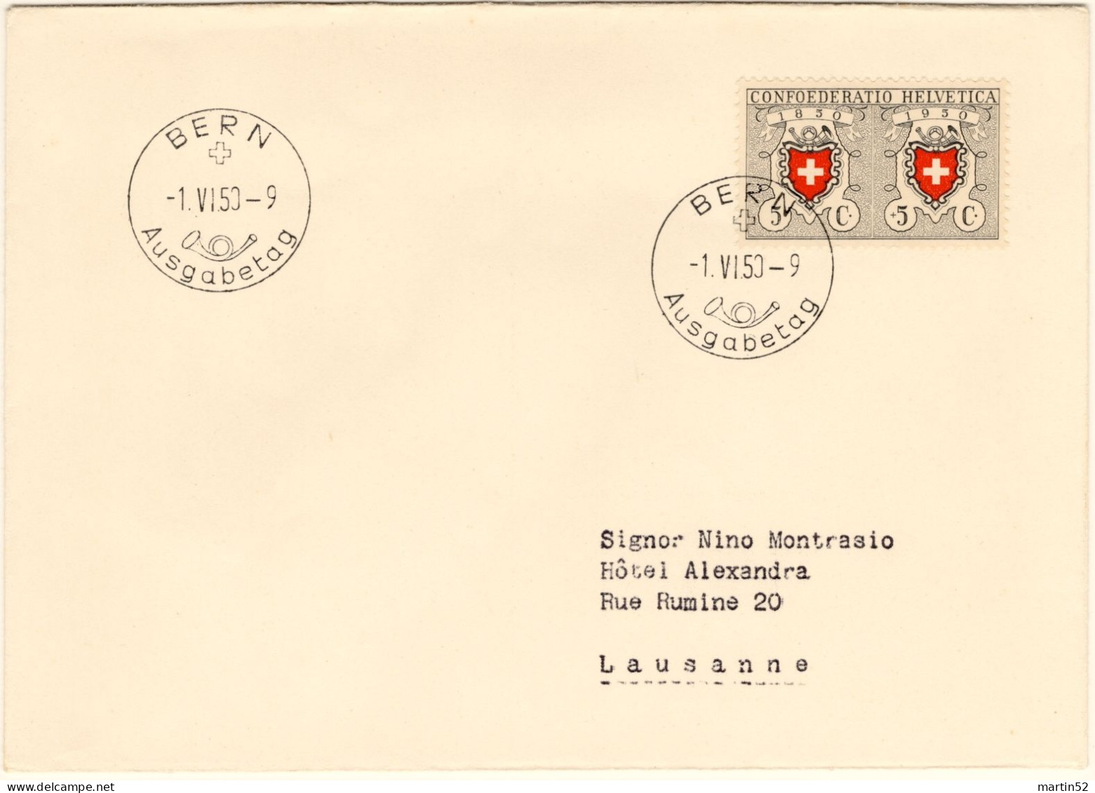 Schweiz Suisse Pro Patria 1950: Zu WII47-50 Mi 546-549 Yv 498-501 Auf 3 FDC ET-⊙ BERN 1.VI.50 Ausgabetag (Zu CHF 230.00) - Briefe U. Dokumente