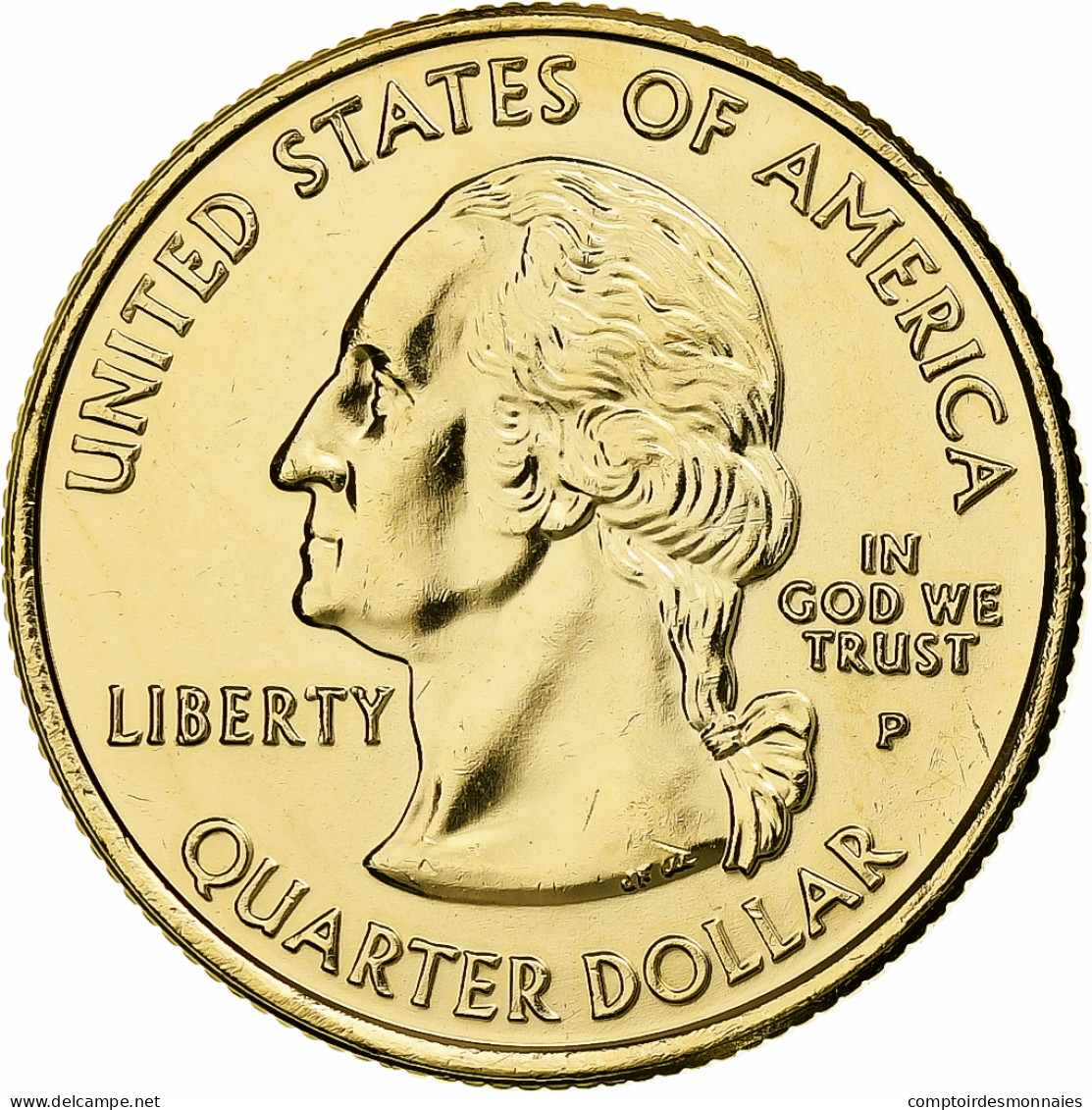 États-Unis, Quarter, Florida, 2004, Philadelphie, Métal Doré, FDC - 1999-2009: State Quarters