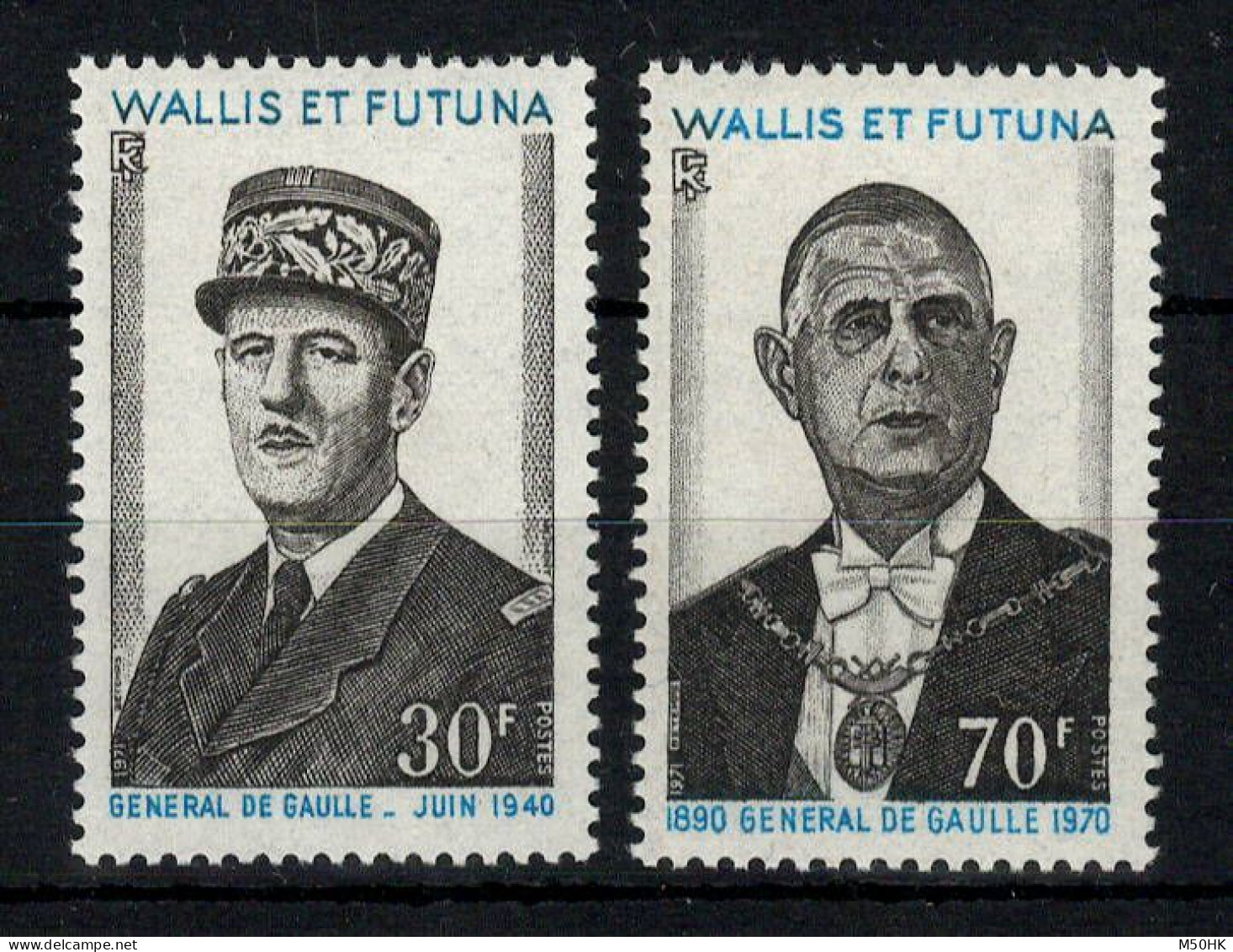 Wallis Et Futuna - YV 180 & 181 N** MNH Luxe , General De Gaulle - Nuovi