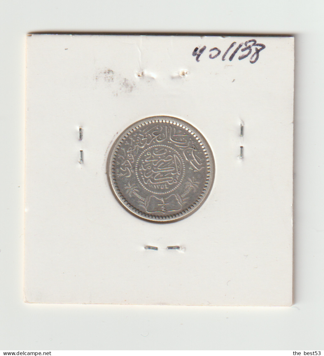 Arabie Saoudite  -  1/4 Rial  Arg. -  1354 (1935)  -  TTB+ - Saudi Arabia