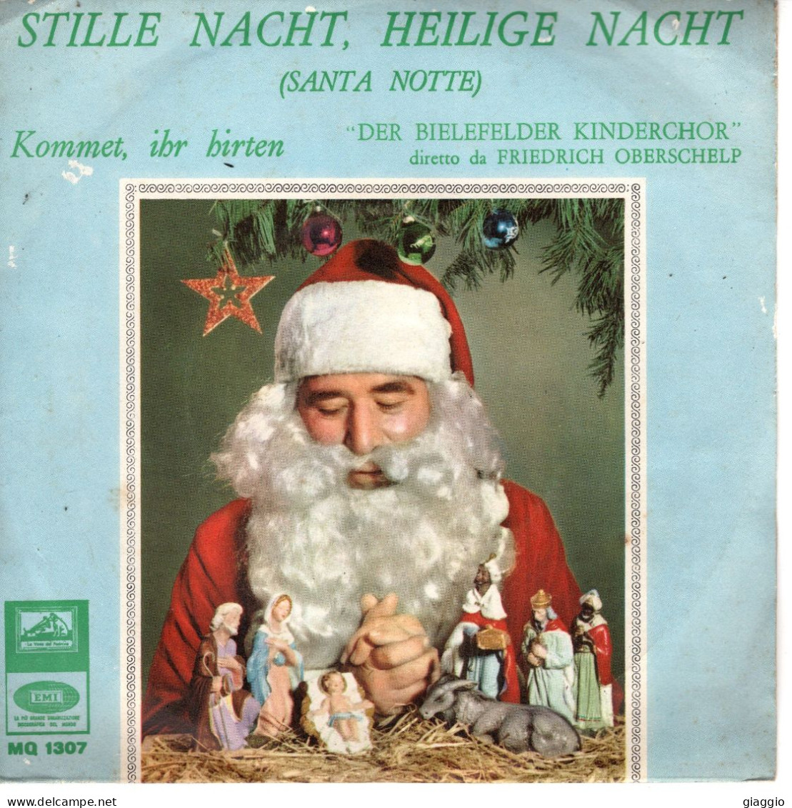 °°° 583) 45 GIRI - F. OBERSCHELP - STILLE NACHT , HEILIGE NACHT / KOMMET , IHR HIRTEN °°° - Weihnachtslieder