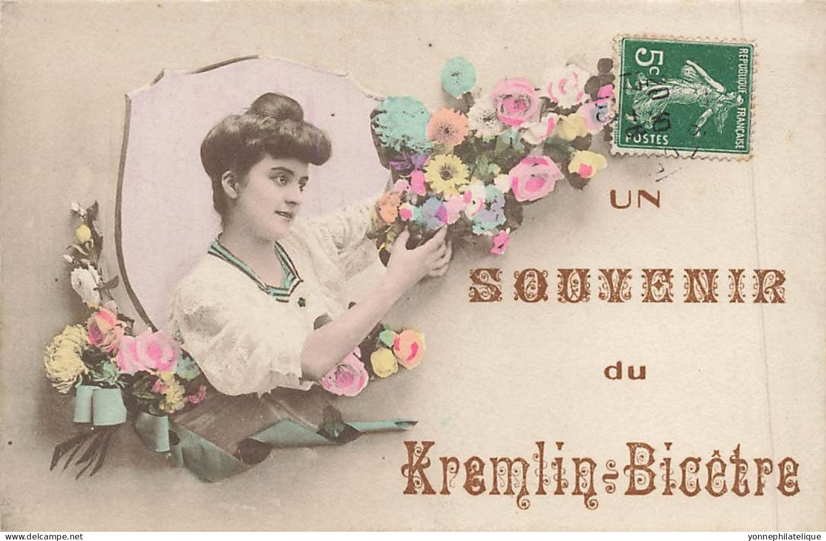 94 - VAL DE MARNE - KREMLIN BICÊTRE - Carte Fantaisie Ancienne "un Souvenir De" - 10767 - Kremlin Bicetre