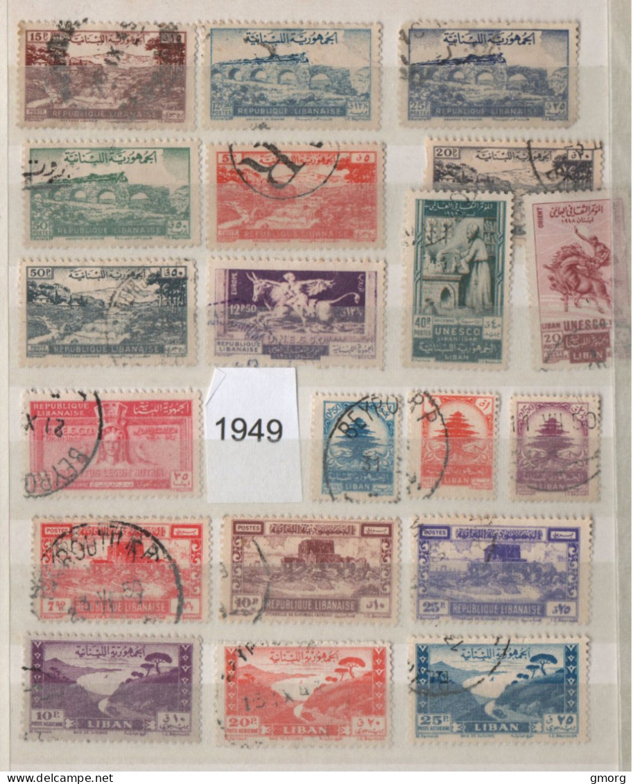 Lebanon 1945 To 1950 Used Selection  (L5) - Liban