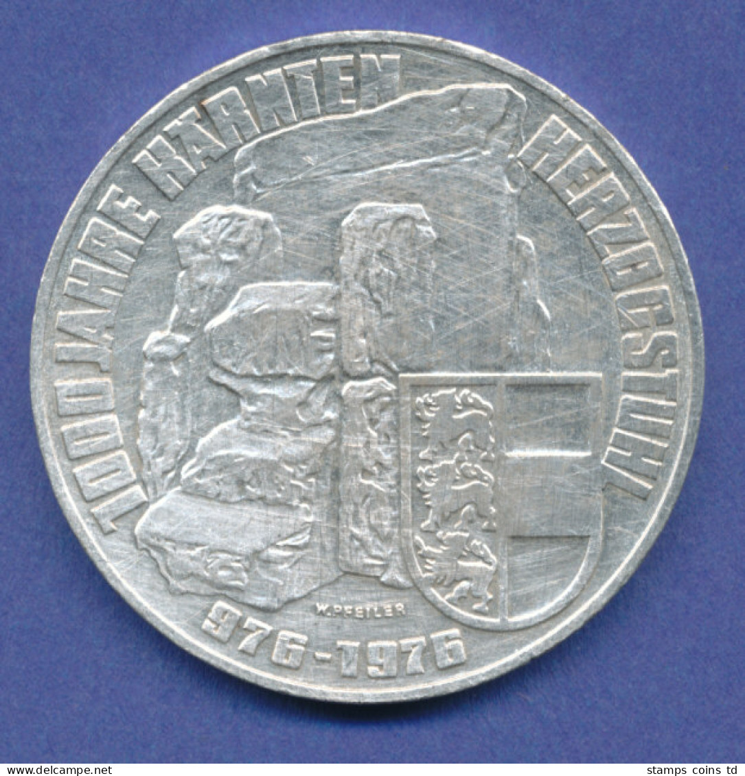 Österreich 100-Schilling Silber-Gedenkmünze 1976, Herzogtum Kärnten - Autriche