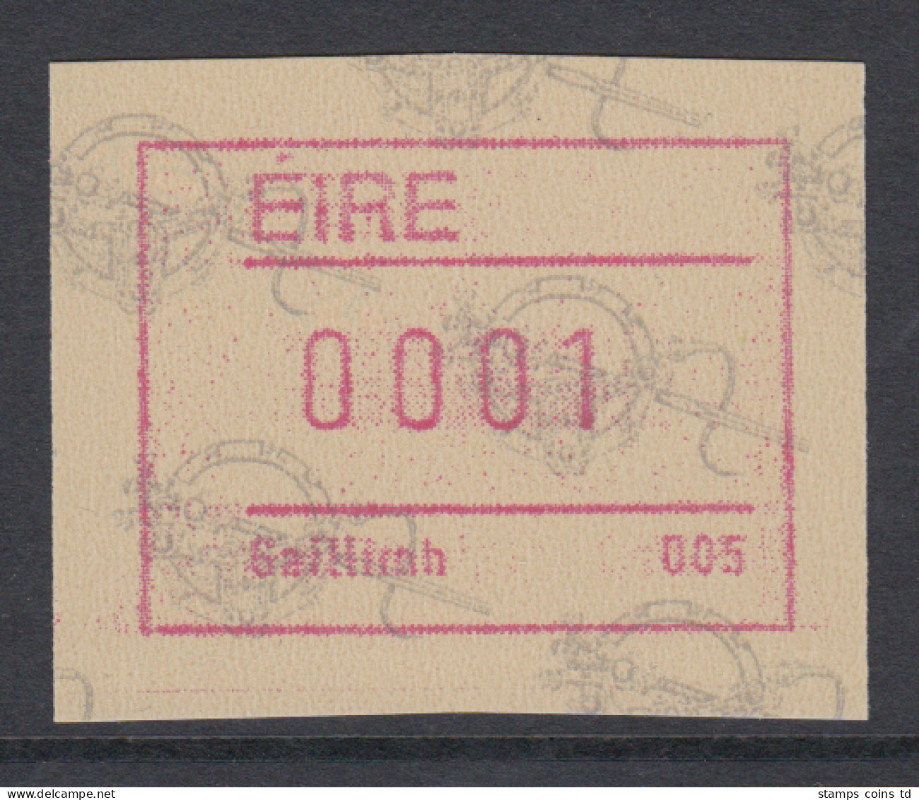 Irland Frama-ATM  2.Ausgabe 1992 Tara-Brosche,  Mi.-Nr. 4 **  - Affrancature Meccaniche/Frama