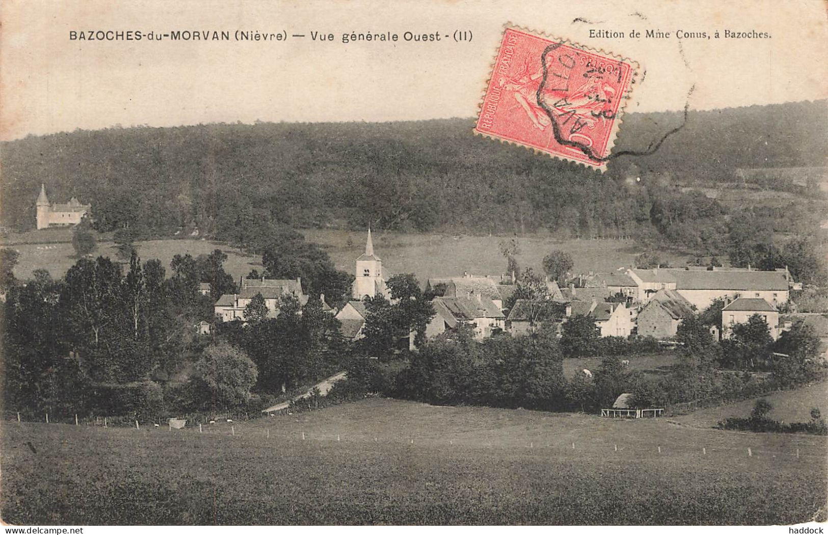 BAZOCHES DU MORVAN : VUE GENERALE OUEST - Bazoches