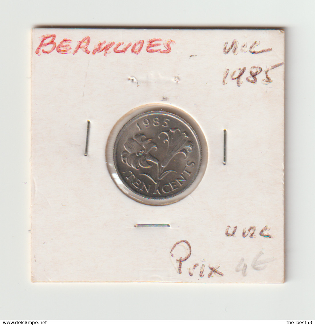 Bermudes  -  10 Cents Nic.  -  1970  -  UNC - Bermudas