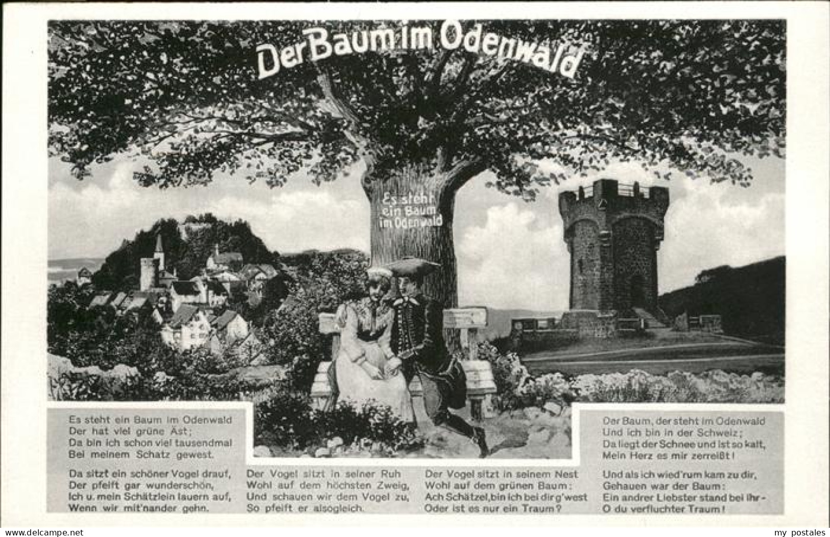 41264501 Neckargemuend Der Baum Im Odenwald Kunstkarte Gedicht  Neckargemuend - Neckargemuend