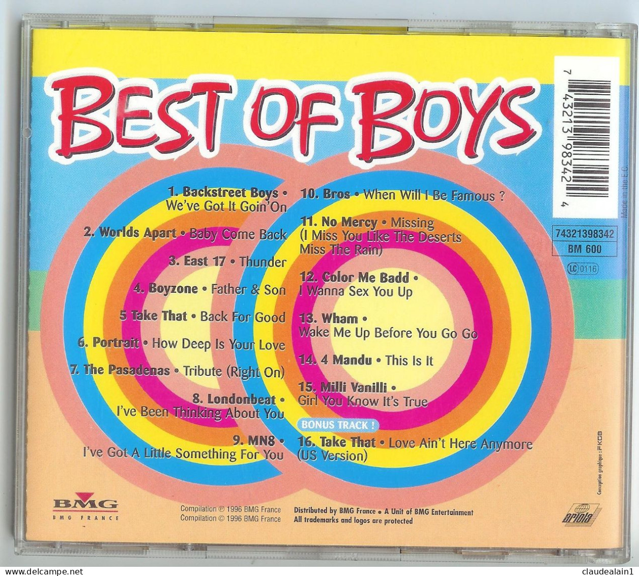 ALBUM CD BEST OF BOYS - FUN ( 16 Titres) - Très Bon état - Autres - Musique Anglaise