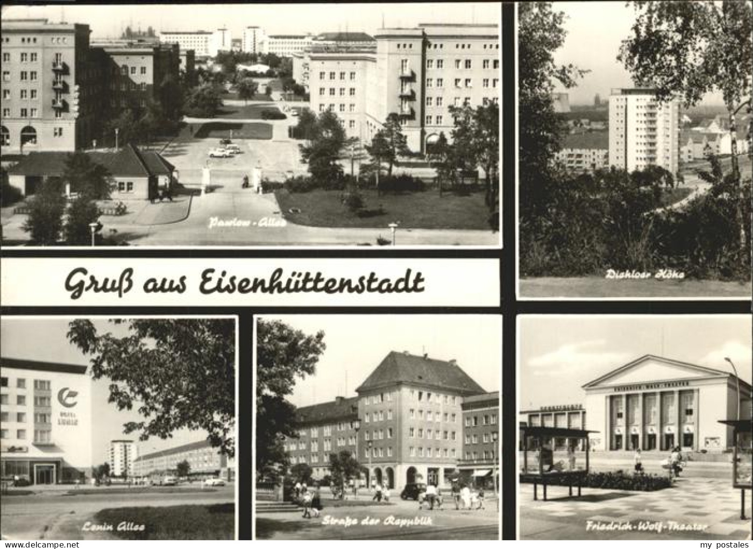 41264294 Eisenhuettenstadt Pawlow-Allee Lenin Allee Fr. Wolf-Theater Diehlower H - Eisenhüttenstadt