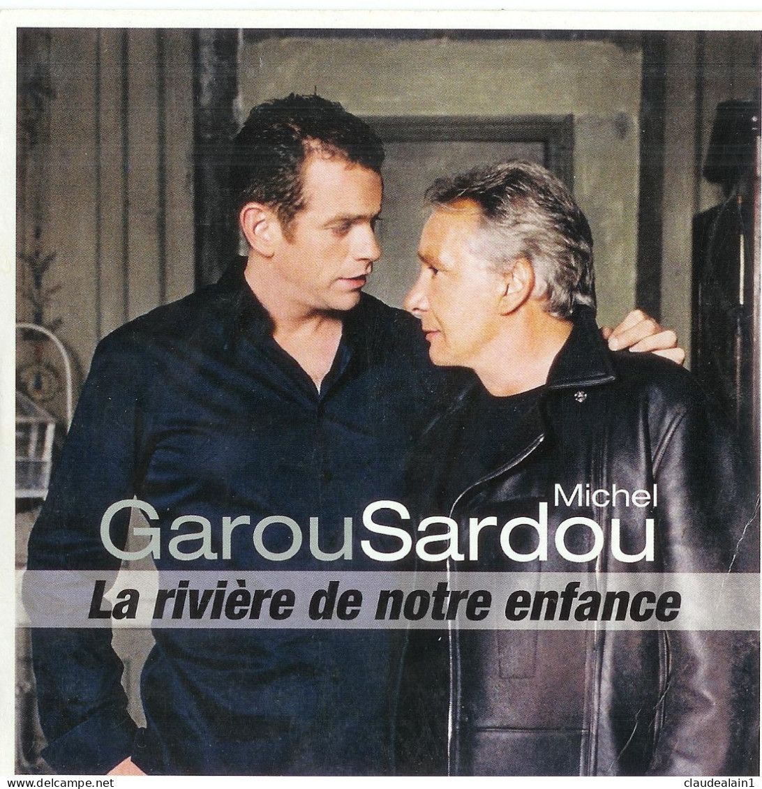 CD GARROU &MICHEL SARDOU - La Rivière De Notre Enfance (3 Chansons) - Très Bon état - Altri - Francese