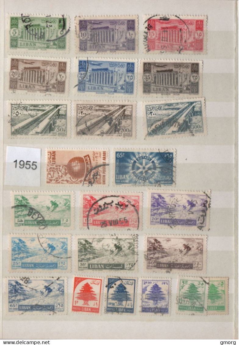 Lebanon 1950/1955 100 + Used Selection  (L6) - Liban