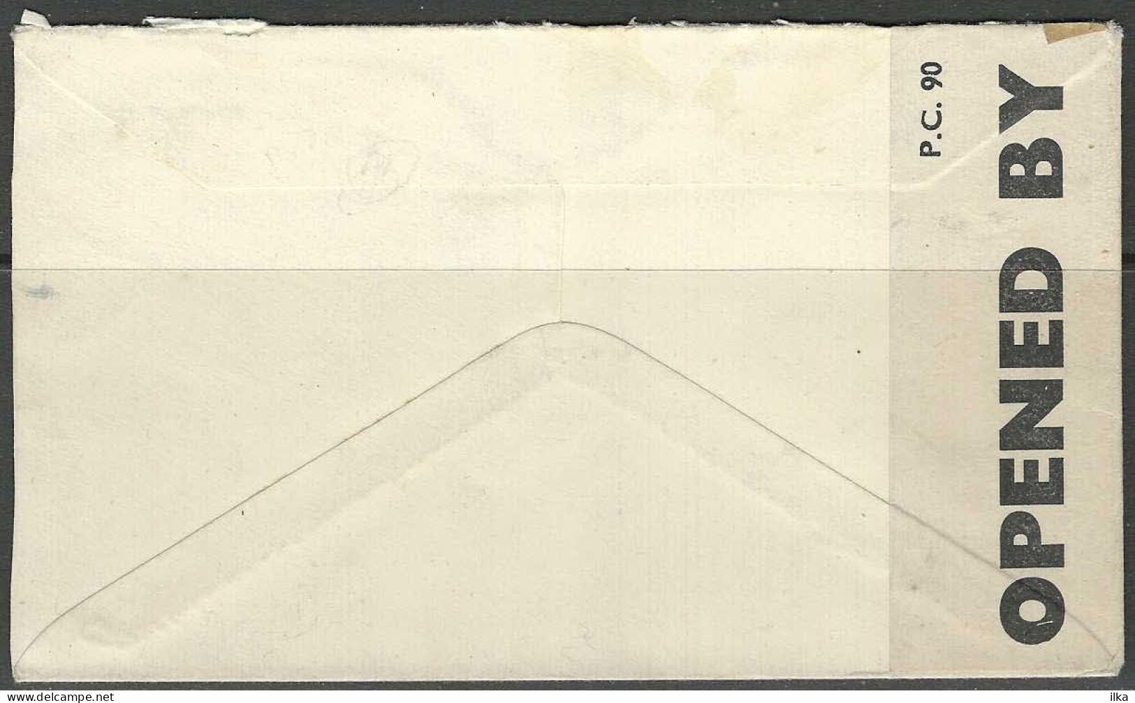 Cover - YT 2x N°599 - Afg./Obl. Porto - 4° Sector 13/09/1941. Contrôle Postal >> South Wales - Gt. Britain. By Air. Mail - Lettres & Documents