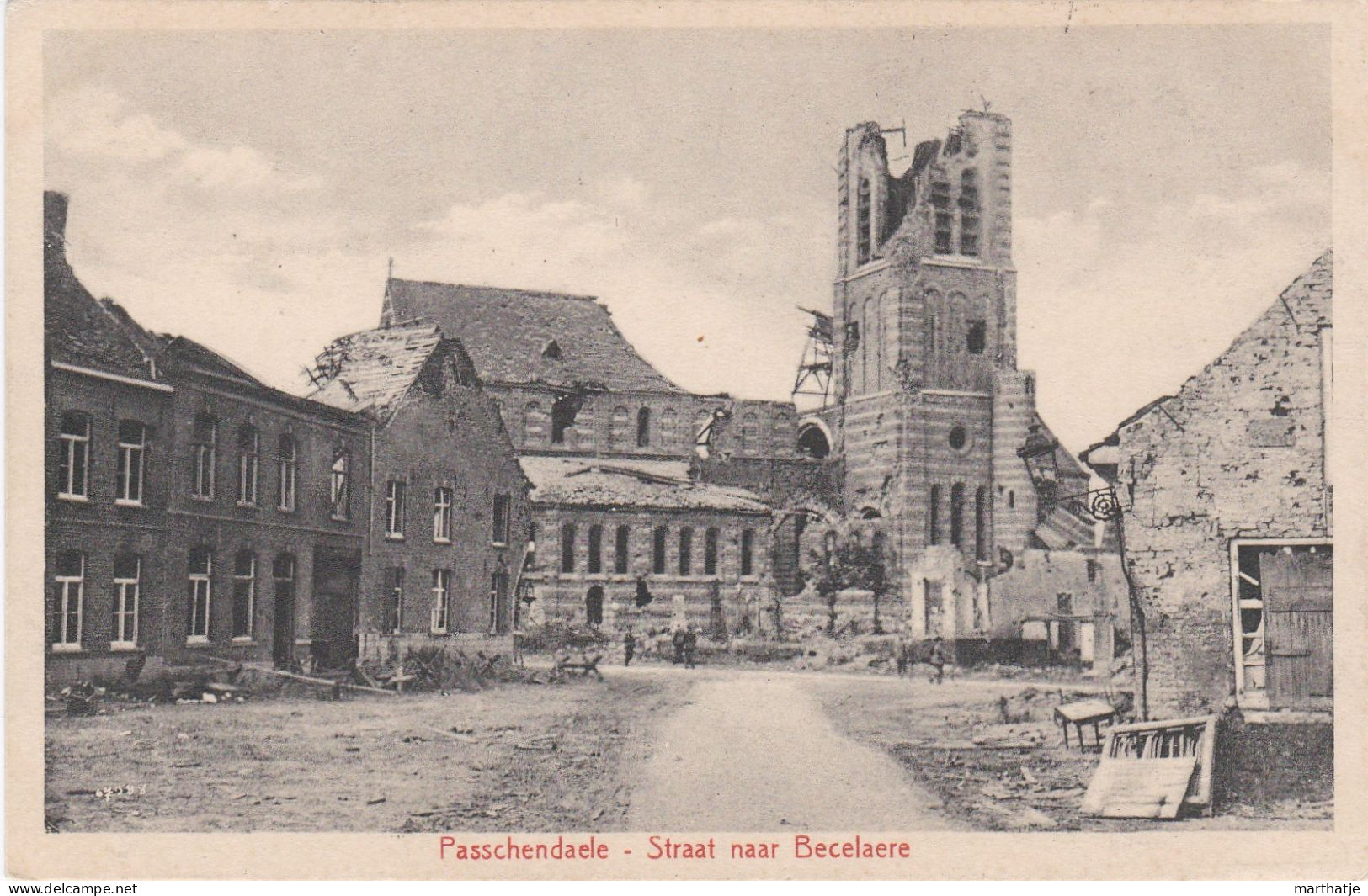 Passchendaele - Straat Naar Becelaere - Zonnebeke