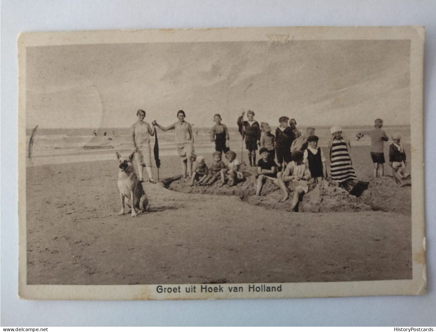 Groet Uit Hoek Van Holland, Badegäste, Schäferhund, 1928 - Hoek Van Holland