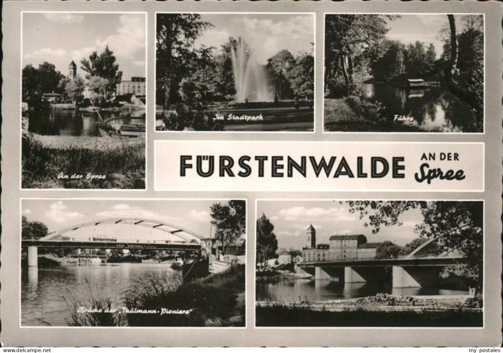 41263805 Fuerstenwalde Spree An Der Spree Stadtpark Faehre Fuerstenwalde - Fürstenwalde