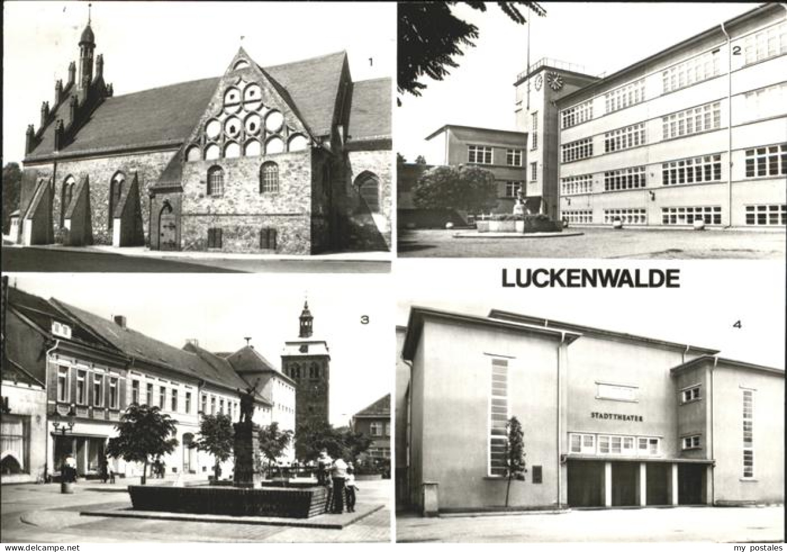 41263759 Luckenwalde St. Johannis-Kirche POS Ernst Thaelmann Stadttheater Lucken - Luckenwalde