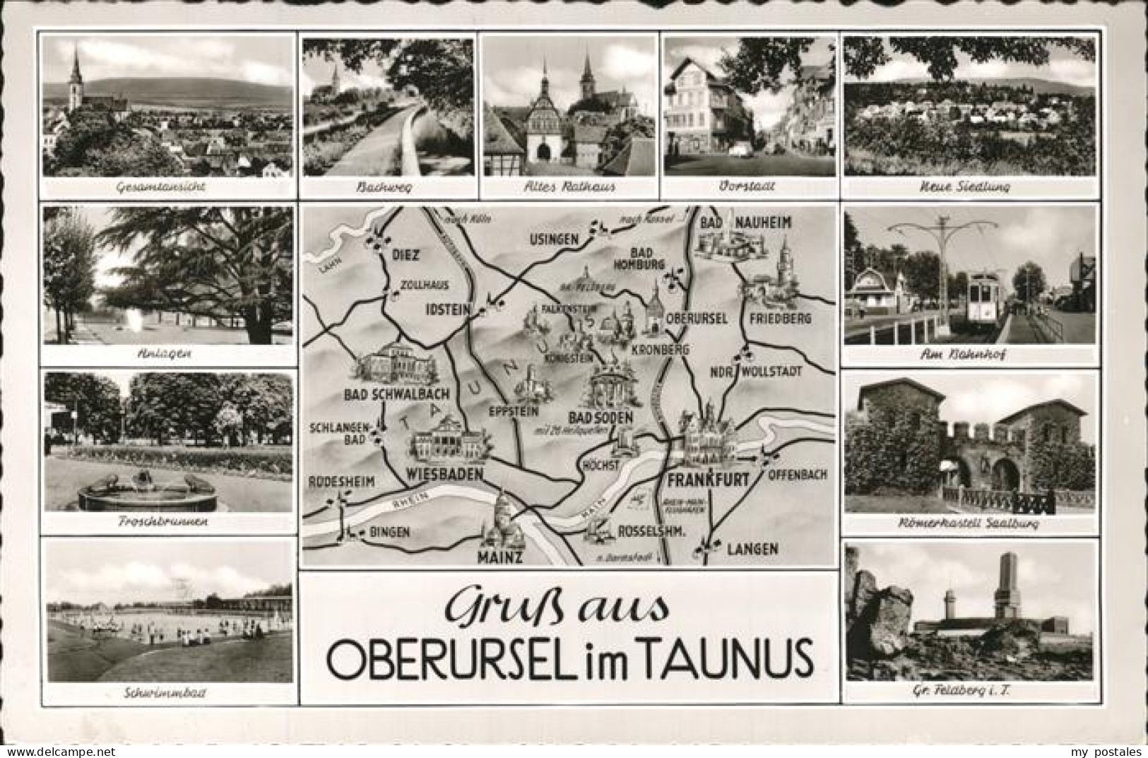 41263712 Oberursel Taunus Altes Rathaus Bachweg Roemerkastell Froschbrunnen Ober - Oberursel