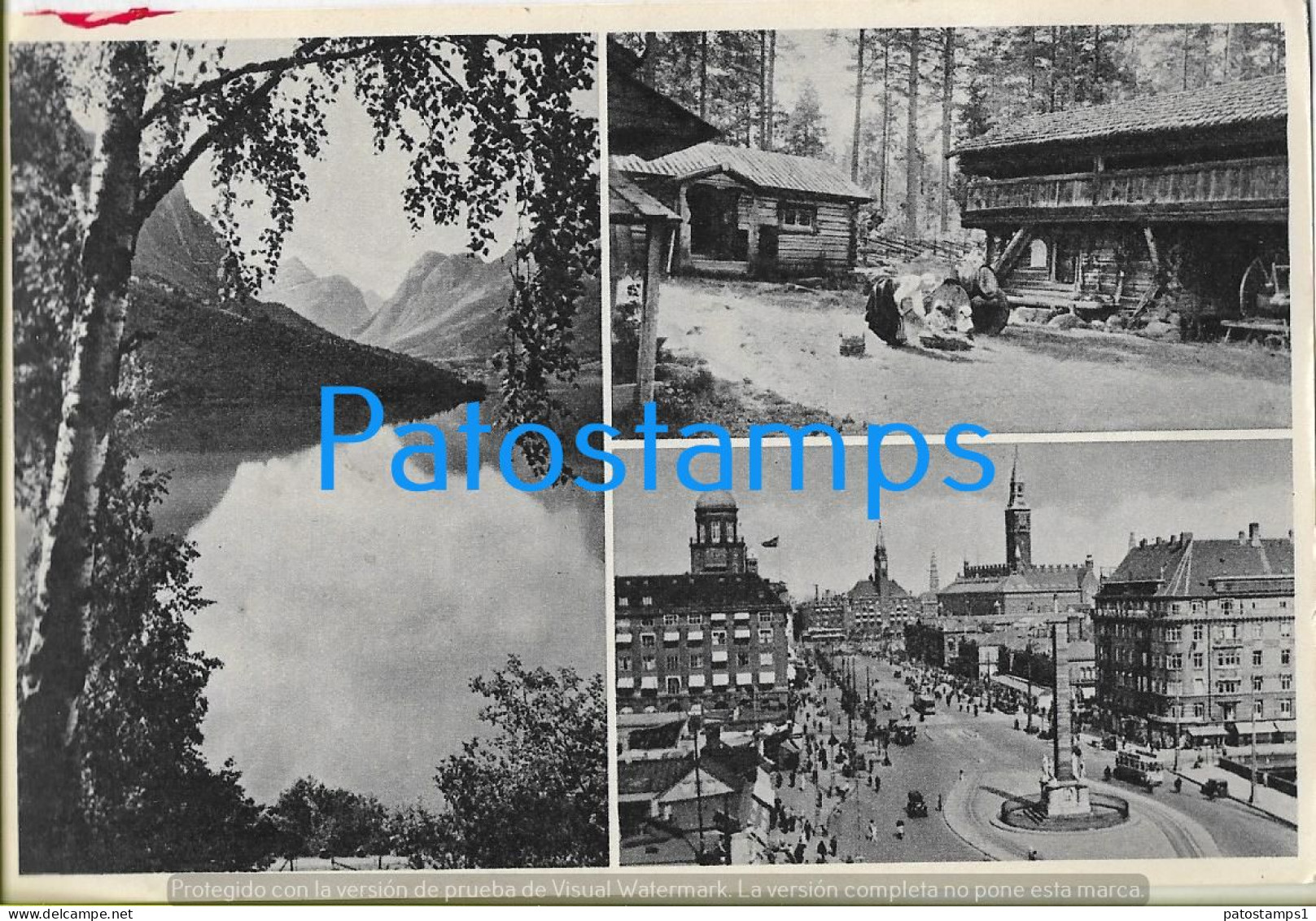 223394 DENMARK NORWAY SWEDEN MULTI VIEW CIRCULATED TO ARGENTINA POSTAL STATIONERY POSTCARD - Ganzsachen