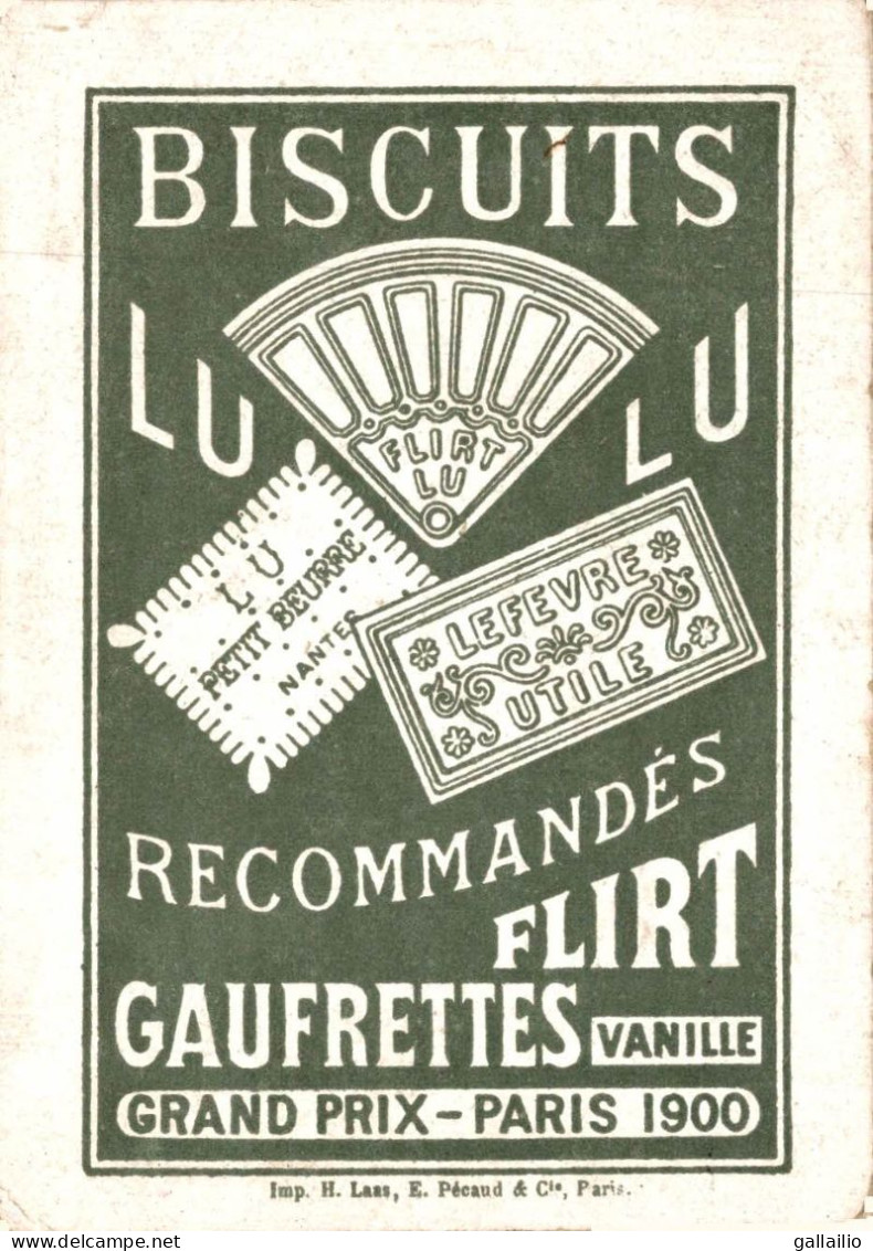 CHROMO BISCUITS LU FETES FRANCO RUSSES LE PAIN ET LE SEL DUNKERQUE - Lu