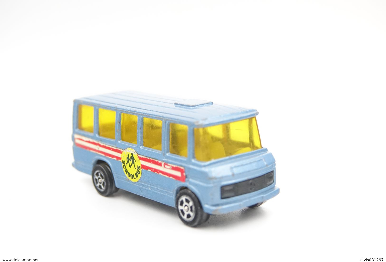 CORGI JUNIORS: Mercedes Benz Bus Schoolbus , Scale : 1/64 - Vintage - Matchbox