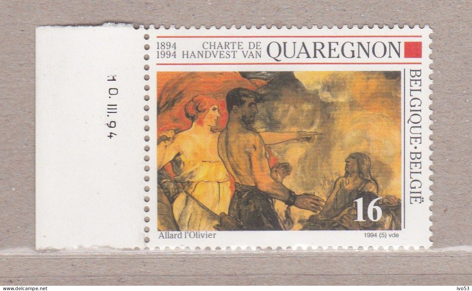 1994 Nr 2549** Drukdatum.Quaregnon. - Datiert