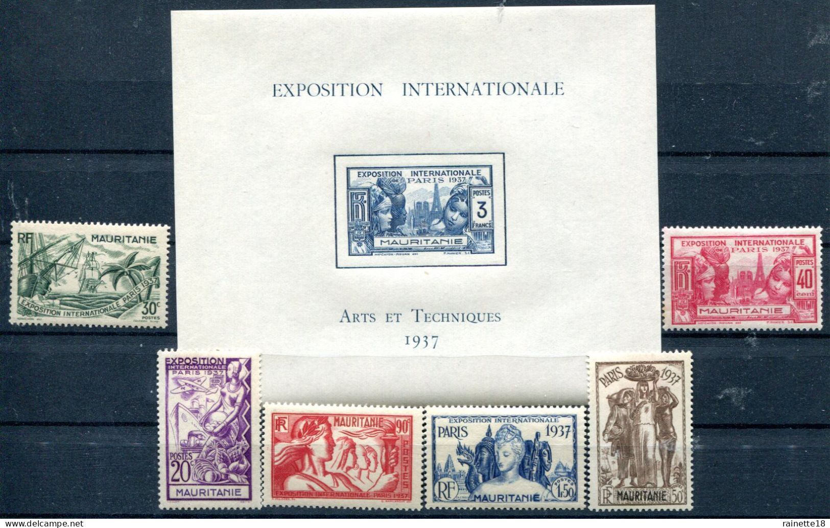 Mauritanie         66/71 ** + BF 1 ** - Unused Stamps