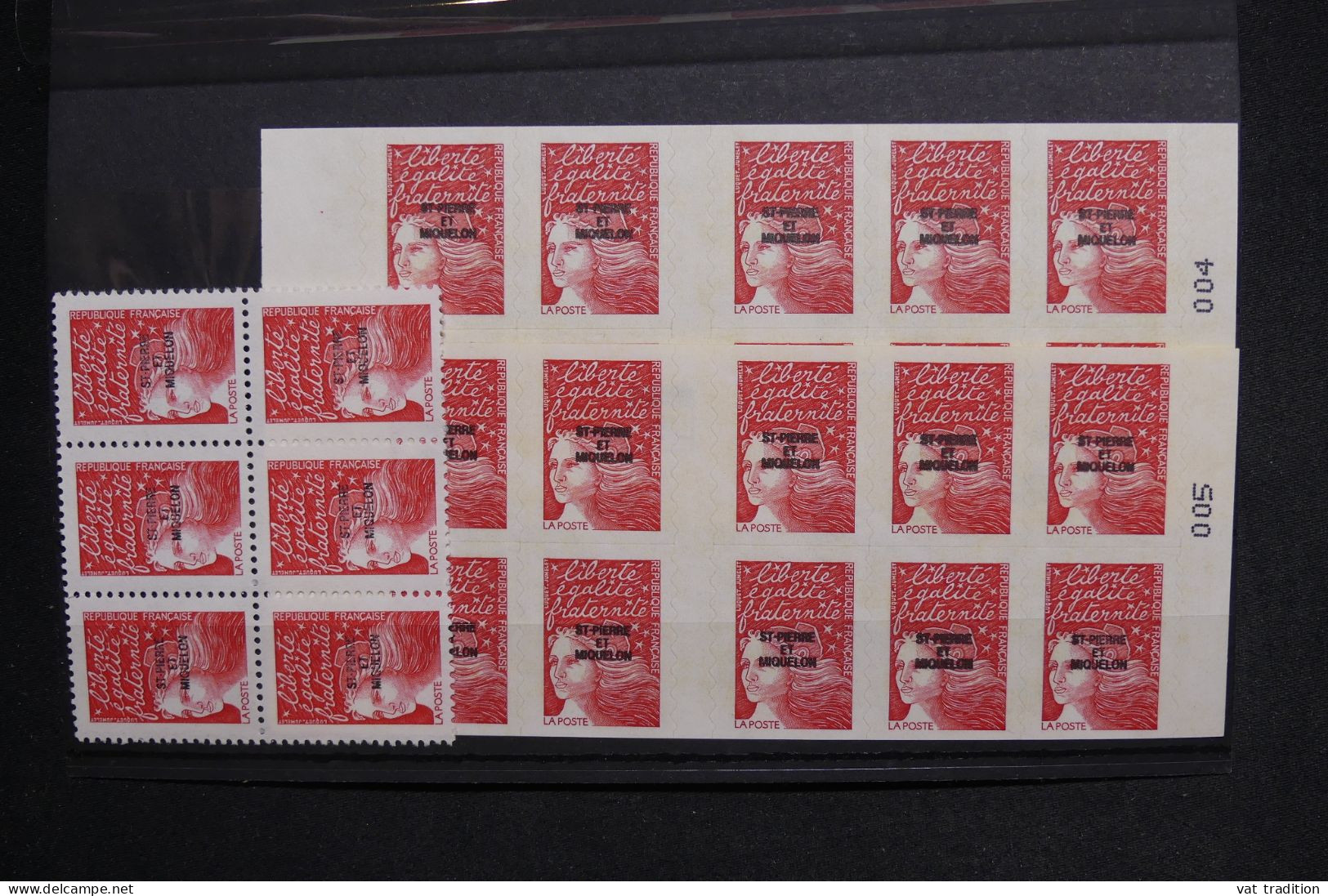 ST PIERRE ET MIQUELON - 26 Timbres 20 G Dit Rouge - A 1417 - Collezioni & Lotti