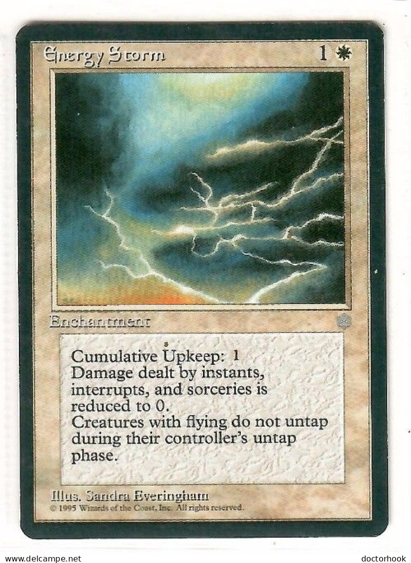 MAGIC The GATHERING  "Energy Storm"---ICE AGE (MTG--162-2) - Cartes Blanches